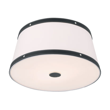 Crystorama Callahan 17" 3-Light Flush Mount Polished Nickel - detail