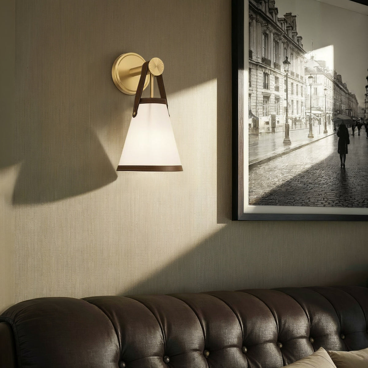 Crystorama Callahan 7.25" 1-Light Wall Sconce Luxe Gold - lifestyle