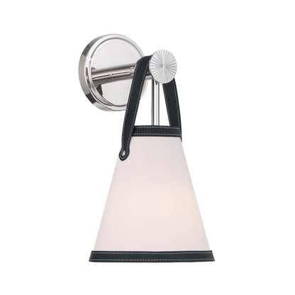 Crystorama Callahan 7.25" 1-Light Wall Sconce Polished Nickel