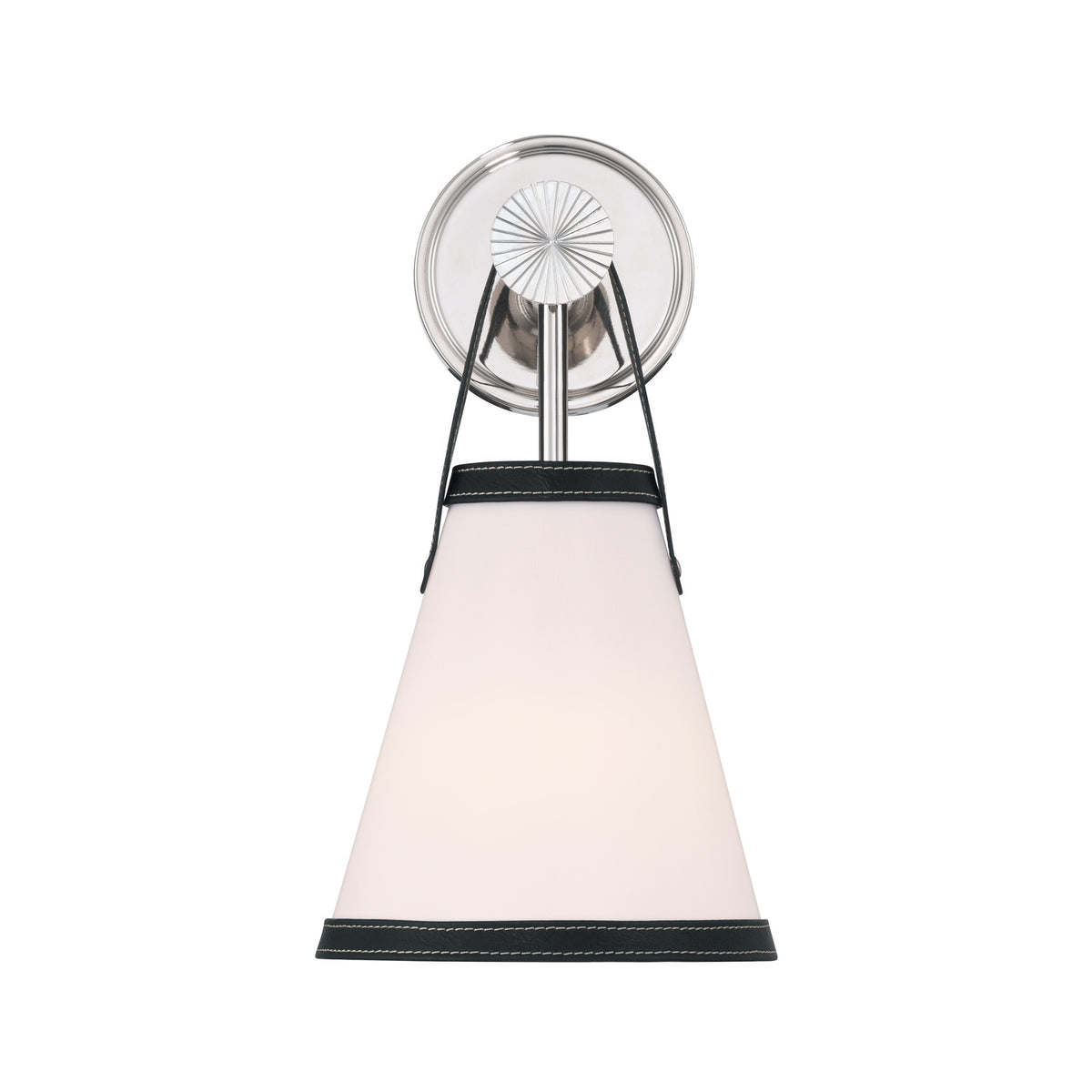 Crystorama Callahan 7.25" 1-Light Wall Sconce Polished Nickel - detail