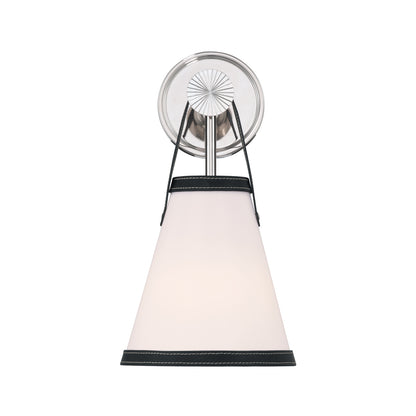 Crystorama Callahan 7.25" 1-Light Wall Sconce Polished Nickel - detail
