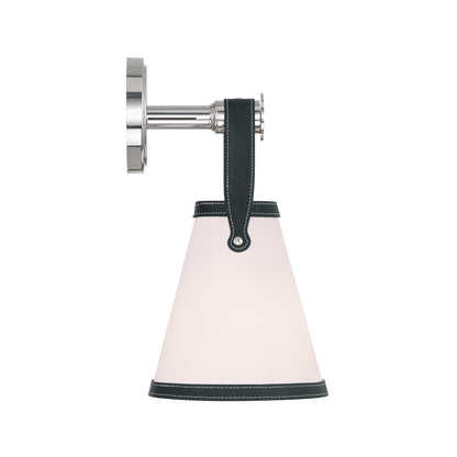 Crystorama Callahan 7.25" 1-Light Wall Sconce Polished Nickel - detail