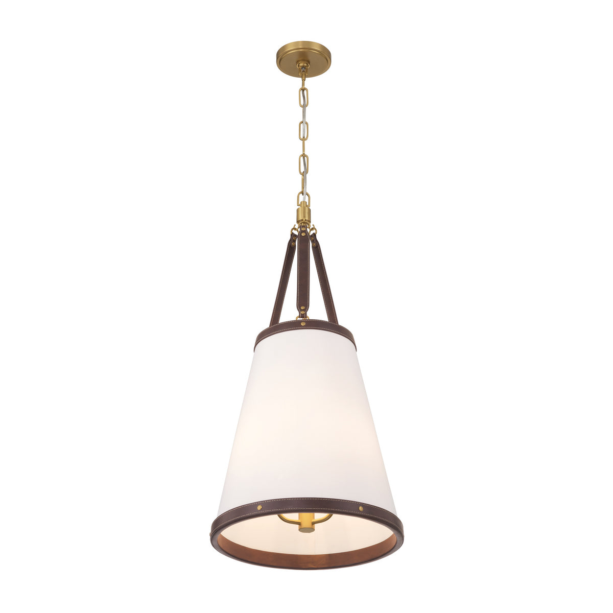 Crystorama Callahan 14.25" 3-Light Pendant Luxe Gold - detail