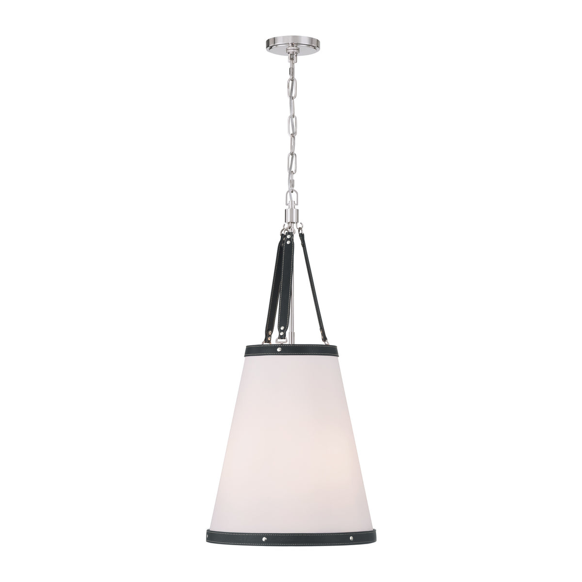 Crystorama Callahan 14.25" 3-Light Pendant Polished Nickel - detail