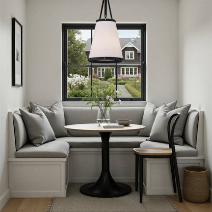 Crystorama Callahan 14.25" 3-Light Pendant Polished Nickel - lifestyle