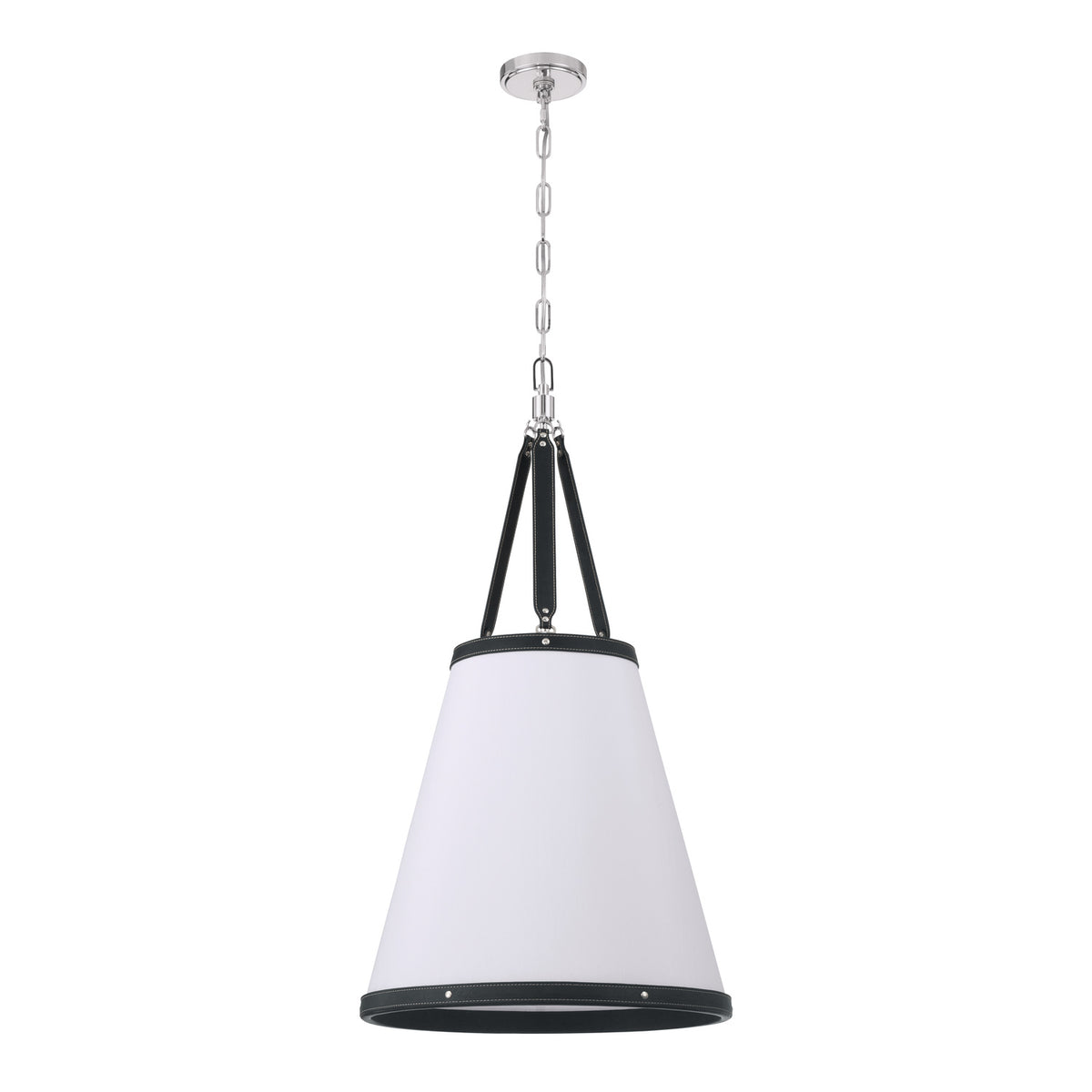 Crystorama Callahan 18" 4-Light Pendant Polished Nickel - detail