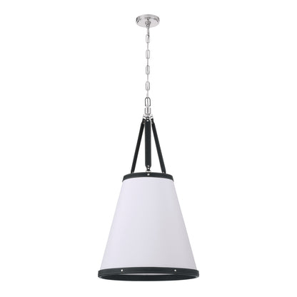Crystorama Callahan 18" 4-Light Pendant Polished Nickel - detail