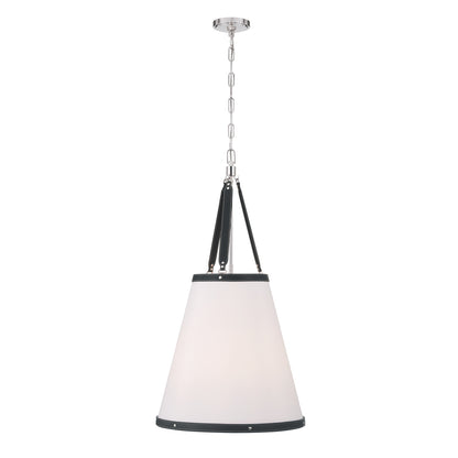 Crystorama Callahan 18" 4-Light Pendant Polished Nickel - detail