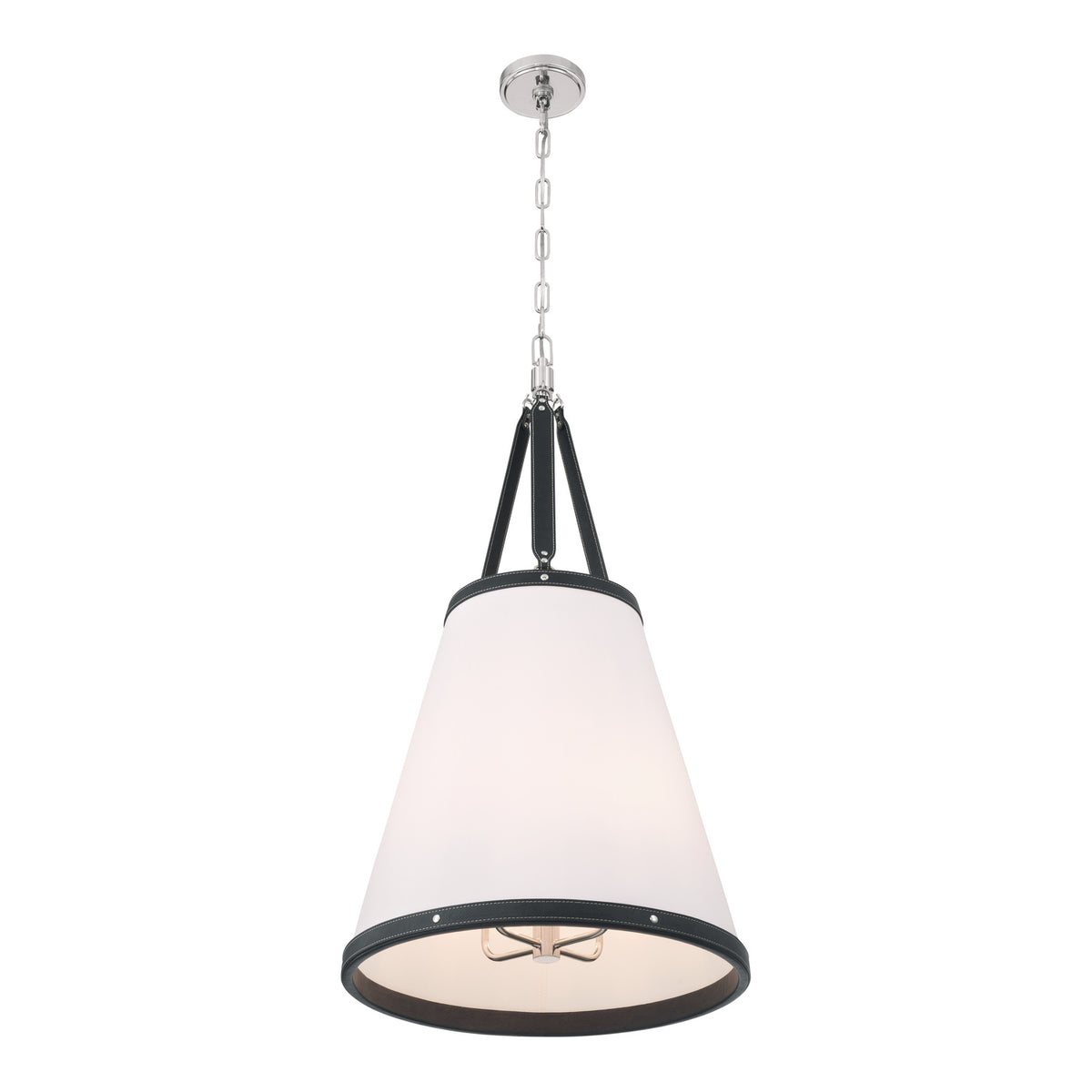 Crystorama Callahan 18" 4-Light Pendant Polished Nickel - detail