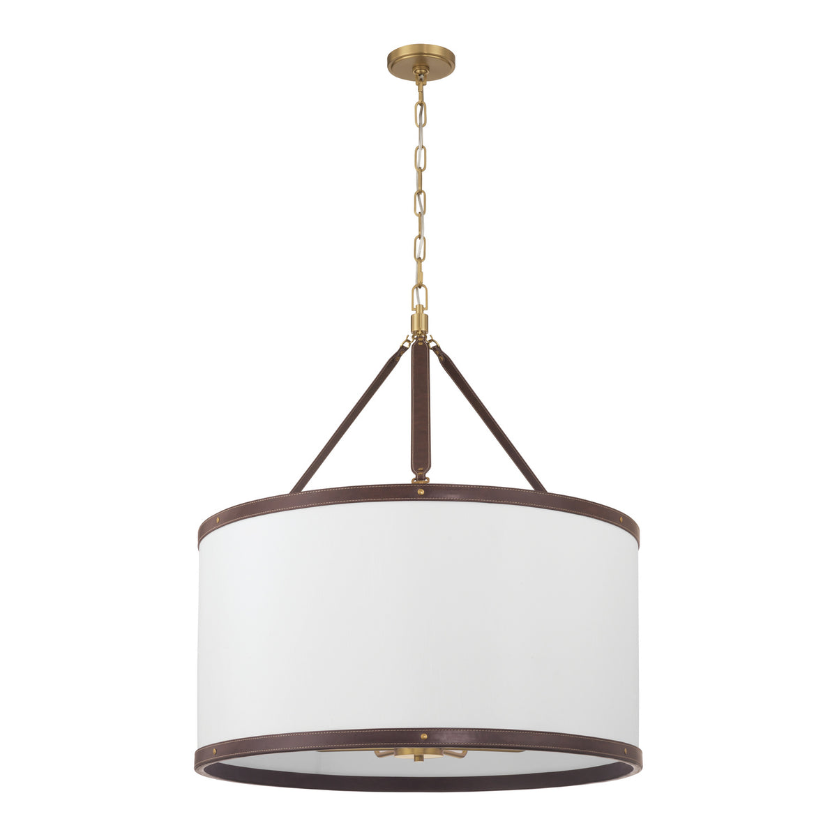Crystorama Callahan 28" 8-Light Pendant Luxe Gold - detail