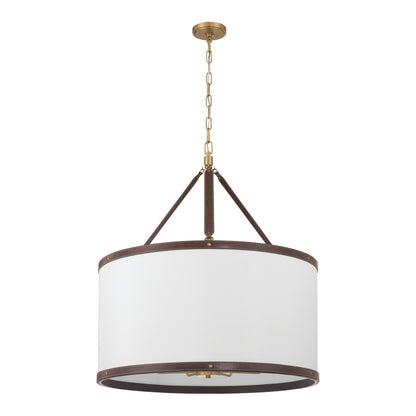 Crystorama Callahan 28" 8-Light Pendant Luxe Gold - detail