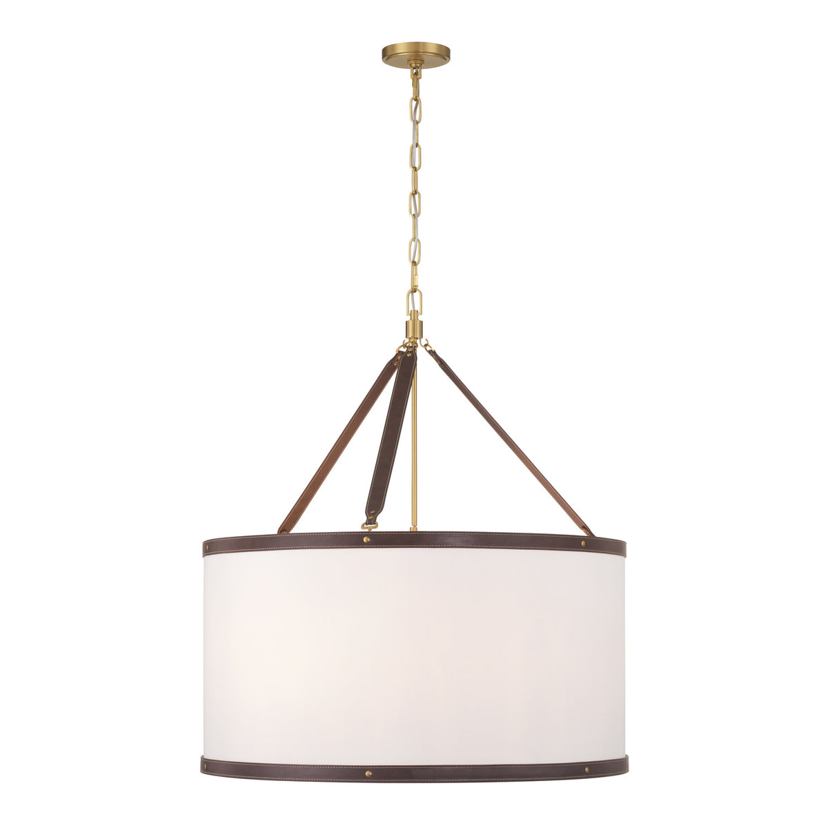 Crystorama Callahan 28" 8-Light Pendant Luxe Gold - detail