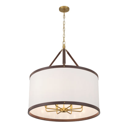Crystorama Callahan 28" 8-Light Pendant Luxe Gold - detail
