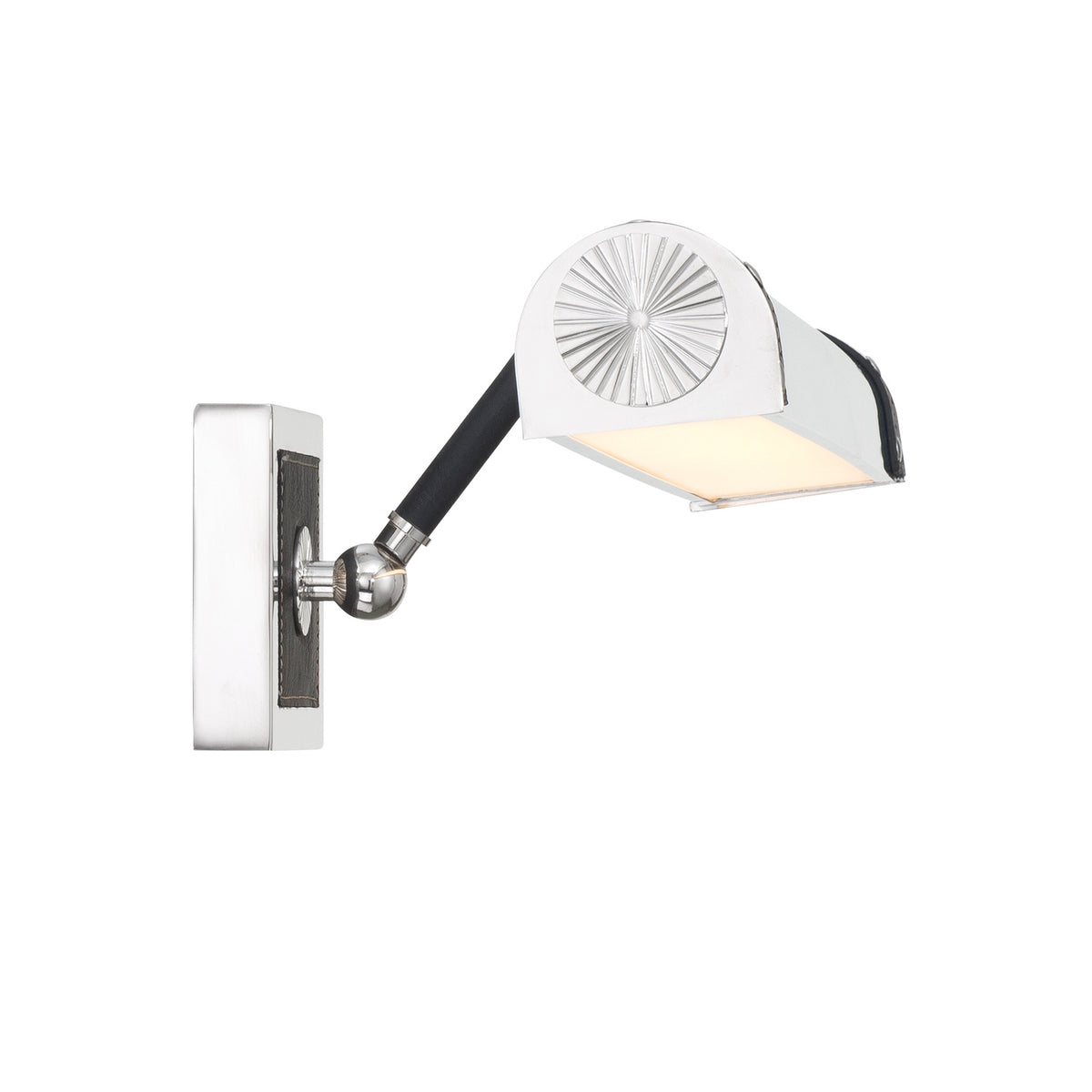 Crystorama Callahan 20.25" LED Picture Light Polished Nickel - detail