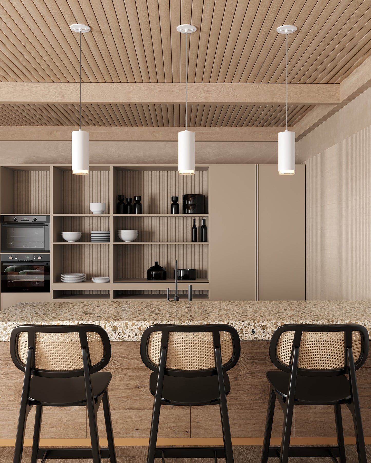 Kuzco Lighting Inc Cameo 10-in LED Pendant Brushed Nickel