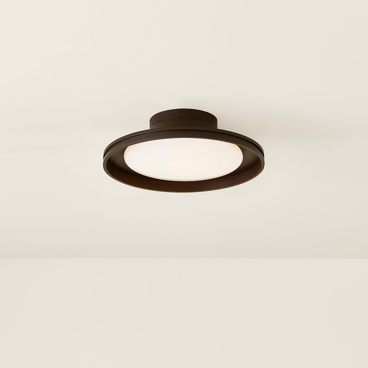 Troy Cannes Outdoor Flush Mount Bronze Detail 1