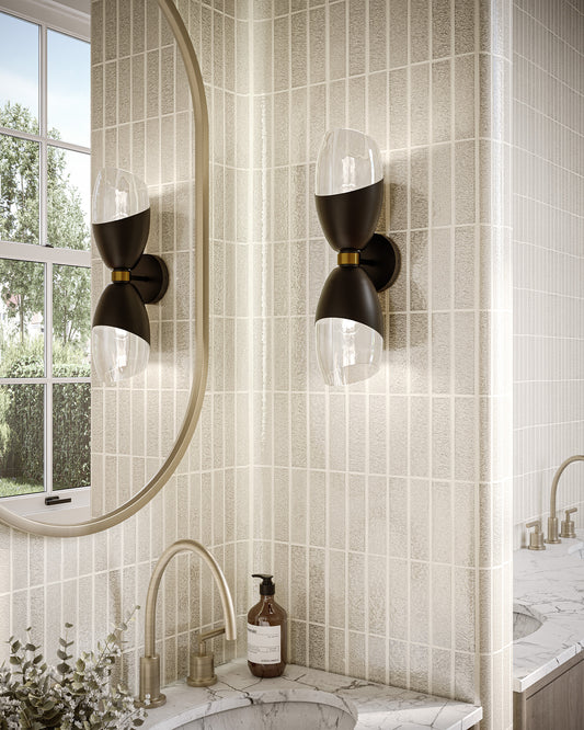 Capri 5" 2-Light Wall/Vanity Light - Alora Lighting - view 2