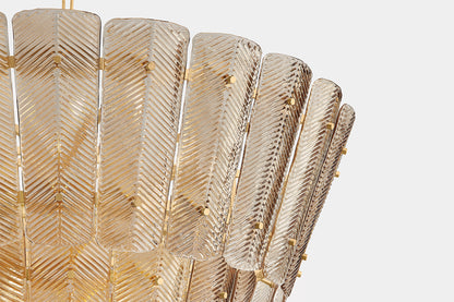 Hudson Valley Cassian 18-Light Chandelier Vintage Gold Leaf detail view 4