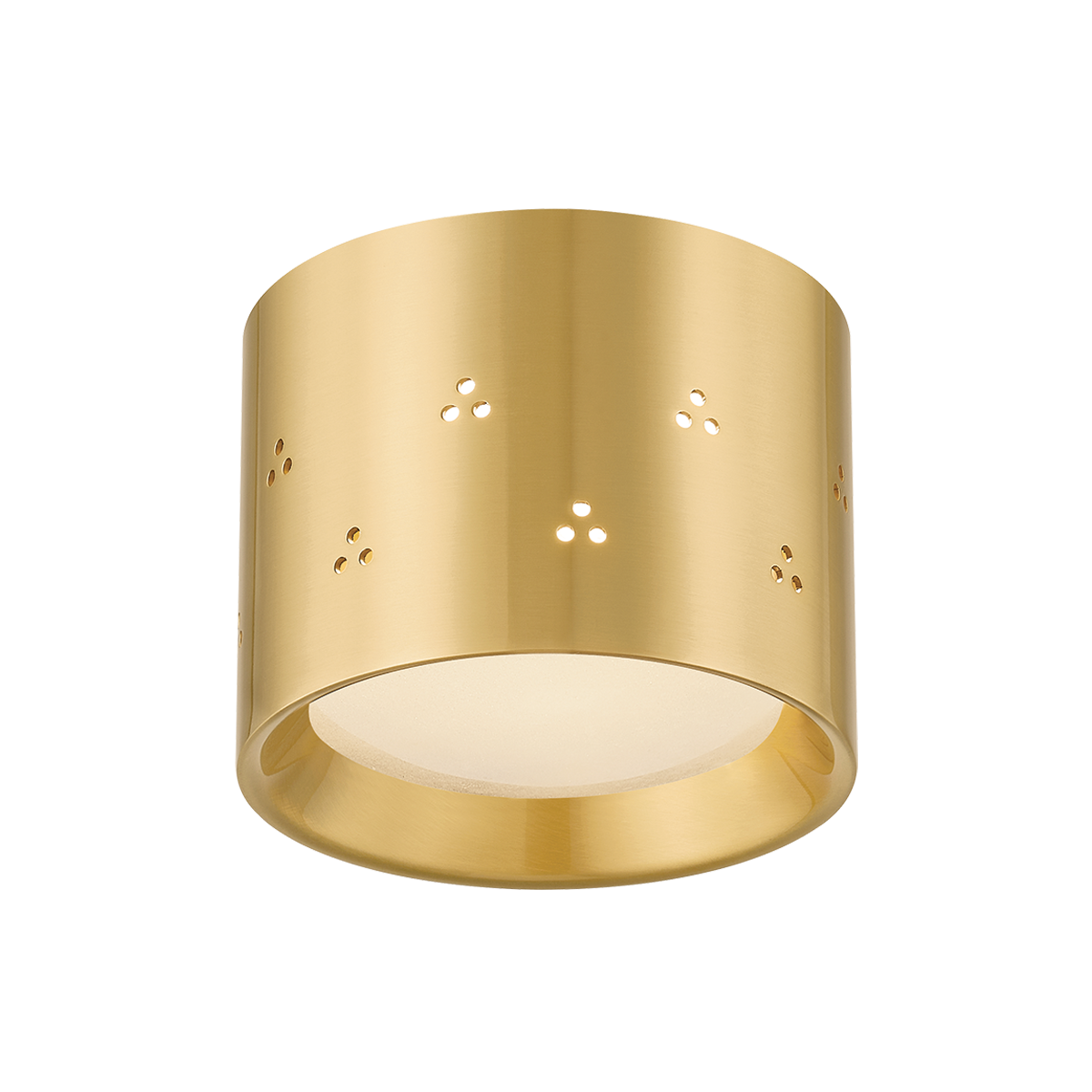 Hudson Valley Edisto Flush Mount Aged Brass