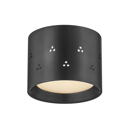 Hudson Valley Edisto Flush Mount Distressed Bronze