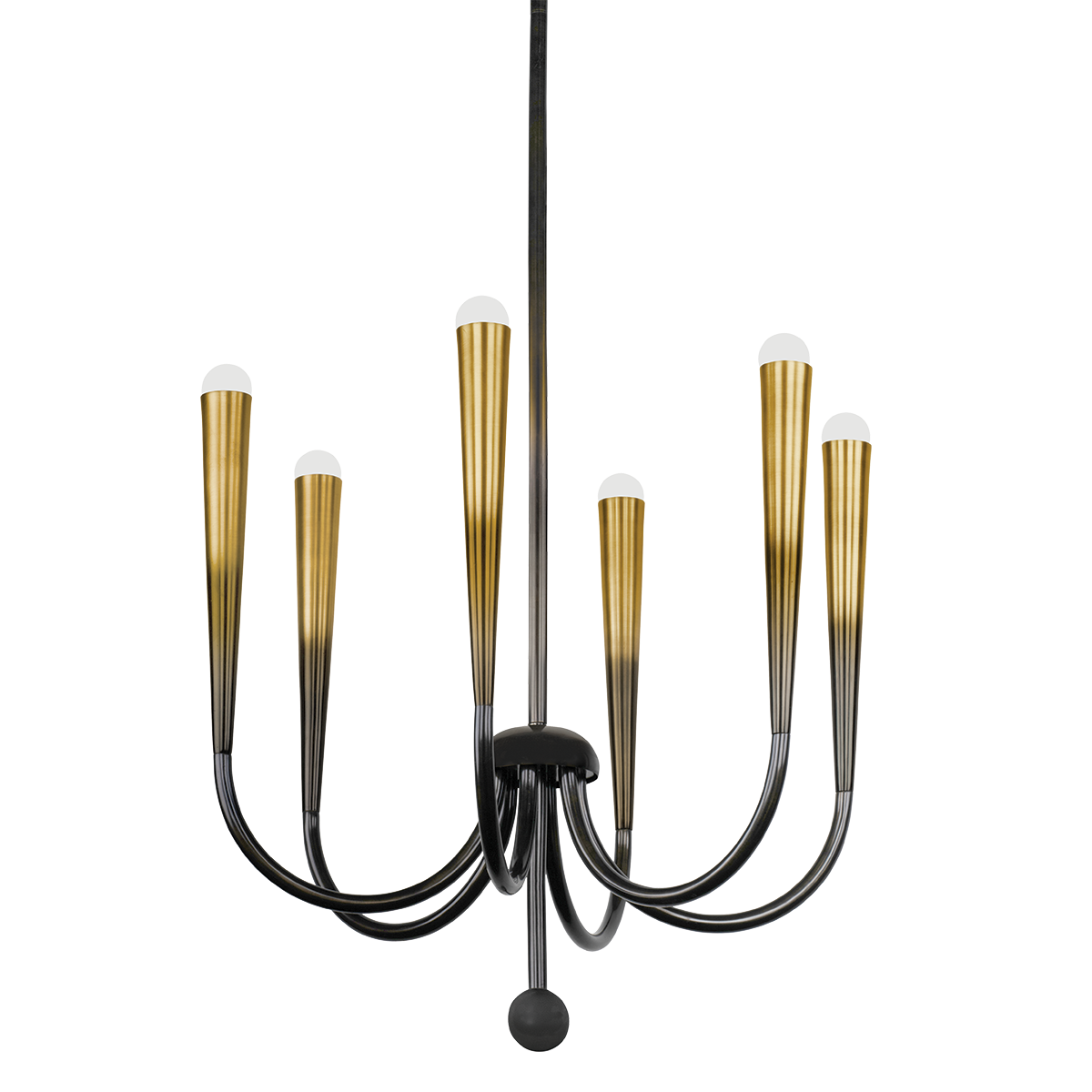 Hudson Valley Adley 6-Light Chandelier Gradient Brass