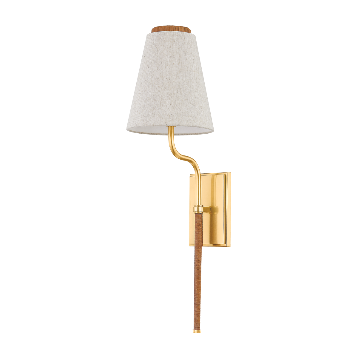 Hudson Valley Sullivan Wall Sconce Aged Brass