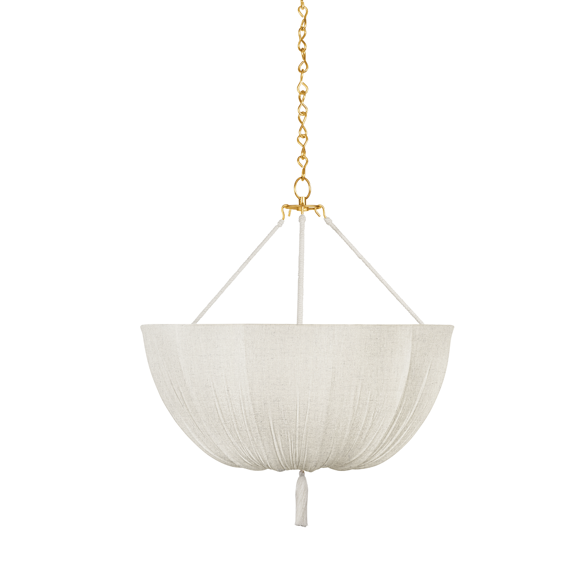 Hudson Valley Carolina 30" 3-Light Pendant Aged Brass