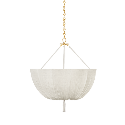 Hudson Valley Carolina 30" 3-Light Pendant Aged Brass