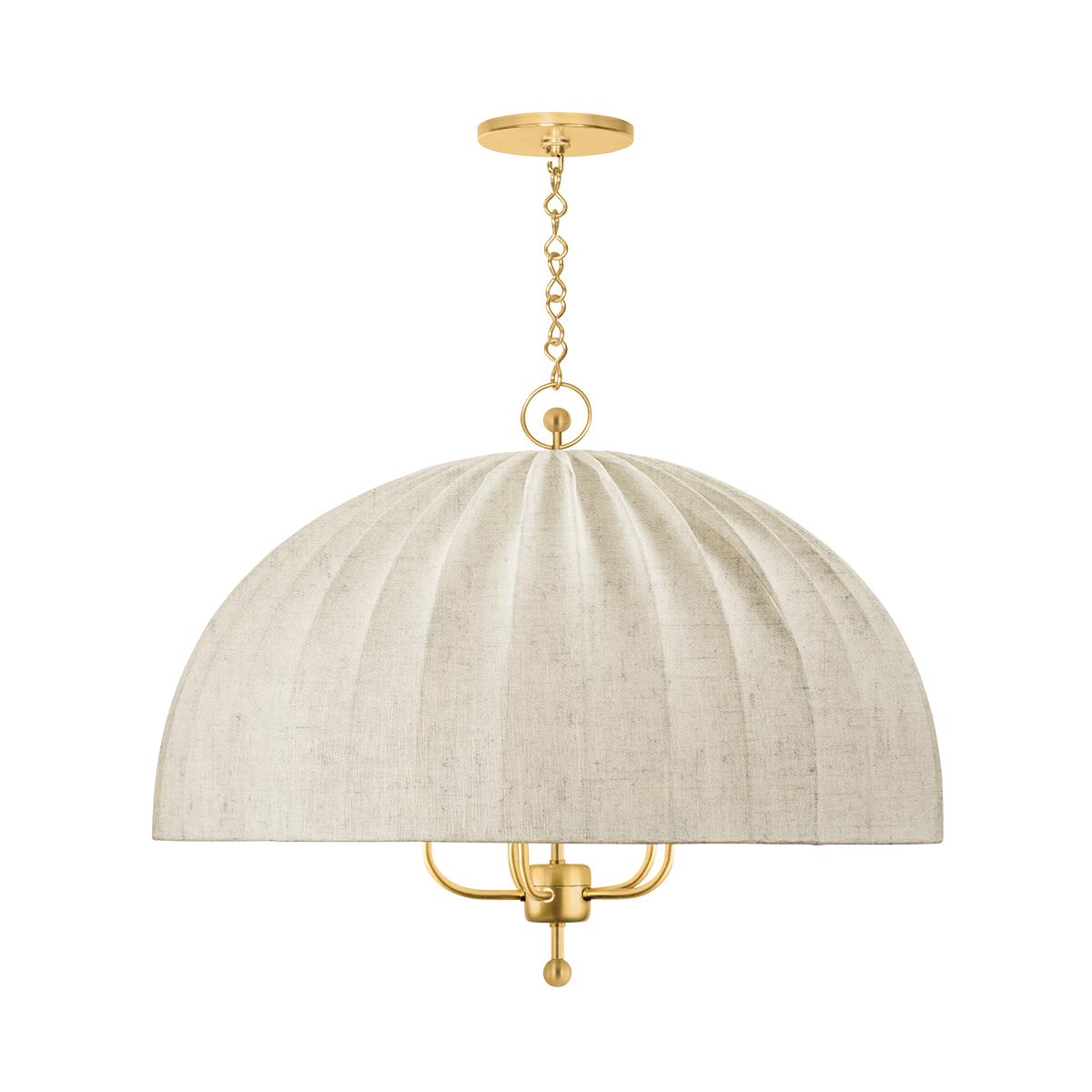 Hudson Valley Palmetto 5-Light Chandelier Aged Brass