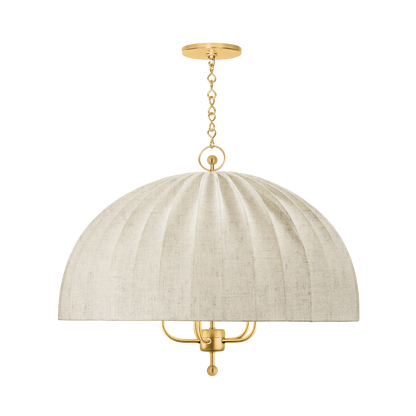 Hudson Valley Palmetto 5-Light Chandelier Aged Brass