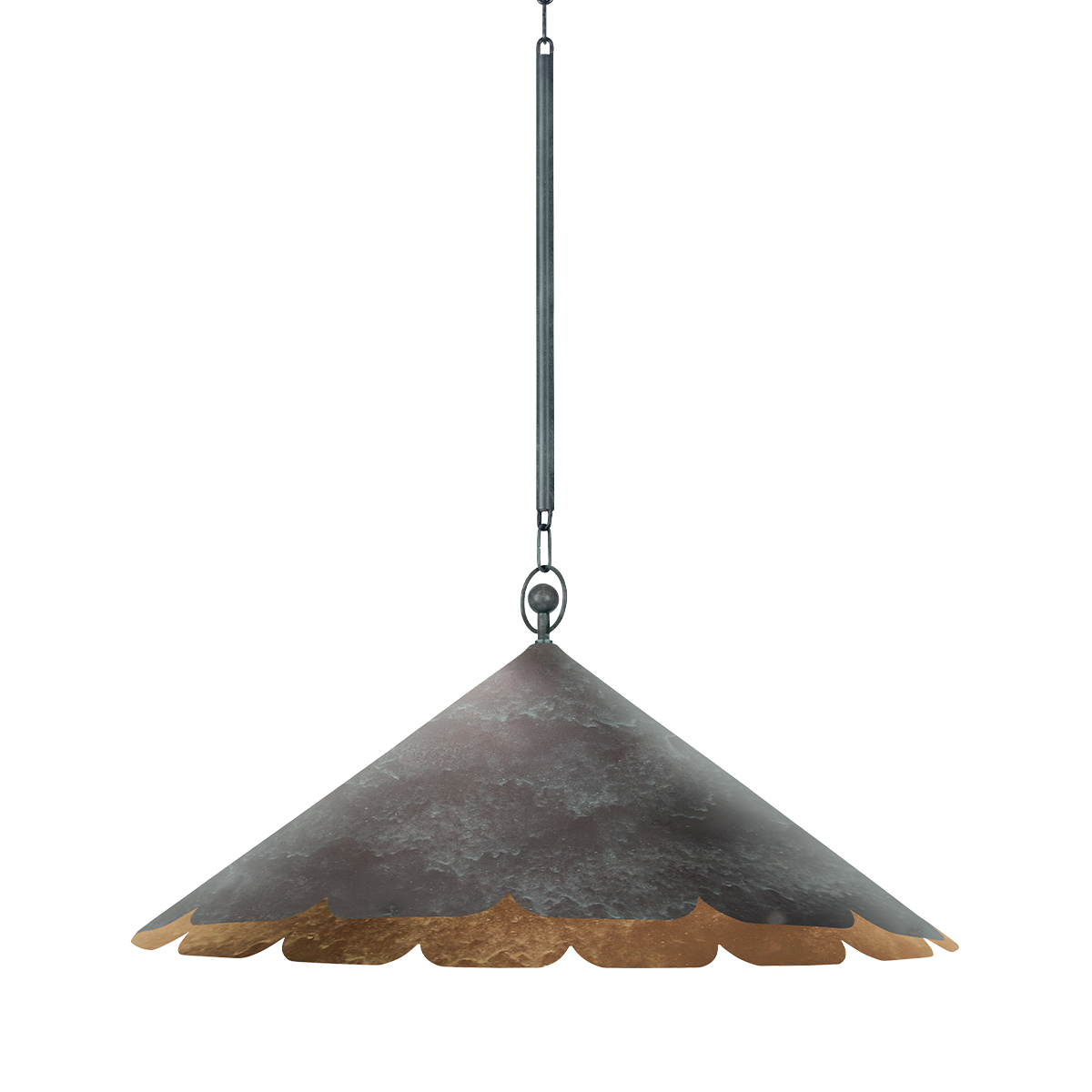 Hudson Valley Folly Beach 32" Pendant Verdigris