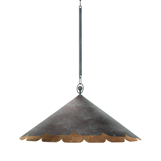 Hudson Valley Folly Beach 32" Pendant Verdigris