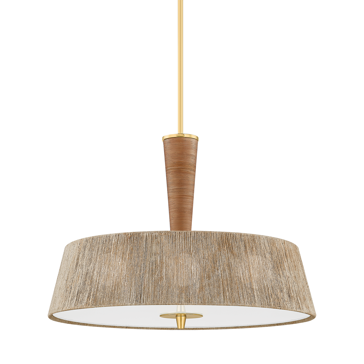 Hudson Valley George 30" 3-Light Pendant Aged Brass