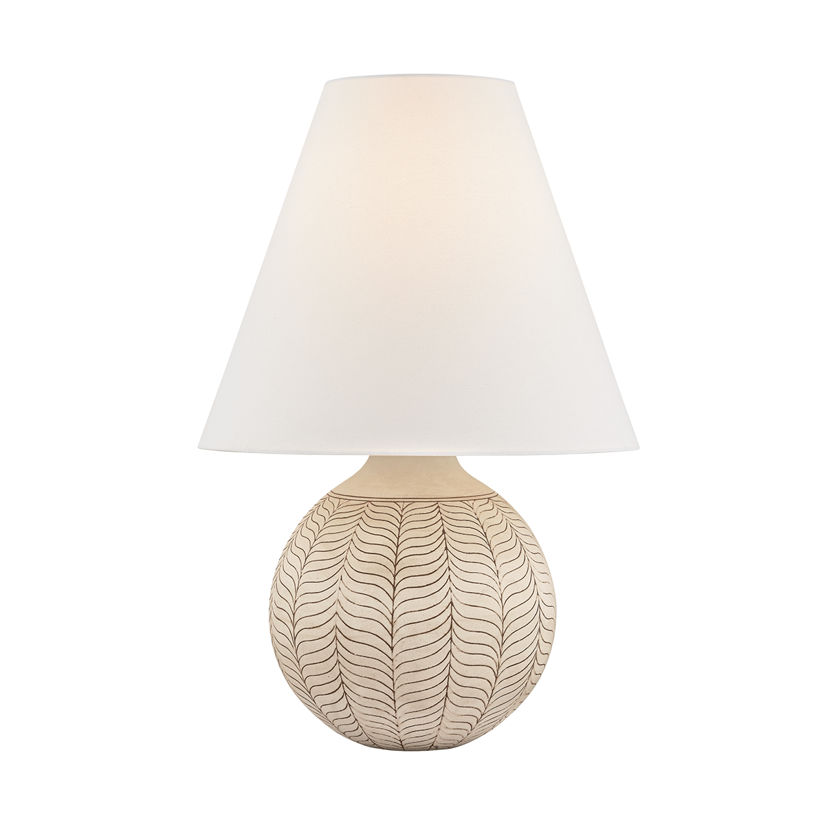 Hudson Valley Capers Table Lamp Aged Brass / Ceramic Ivory Petal