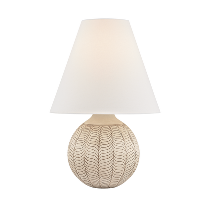 Hudson Valley Capers Table Lamp Aged Brass / Ceramic Ivory Petal