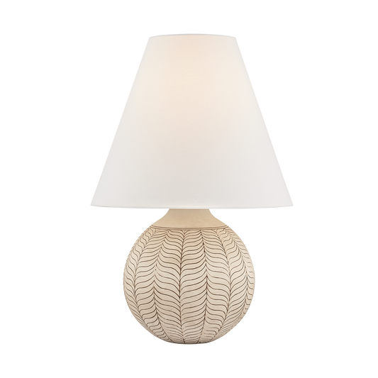 Hudson Valley Capers Table Lamp Aged Brass / Ceramic Ivory Petal