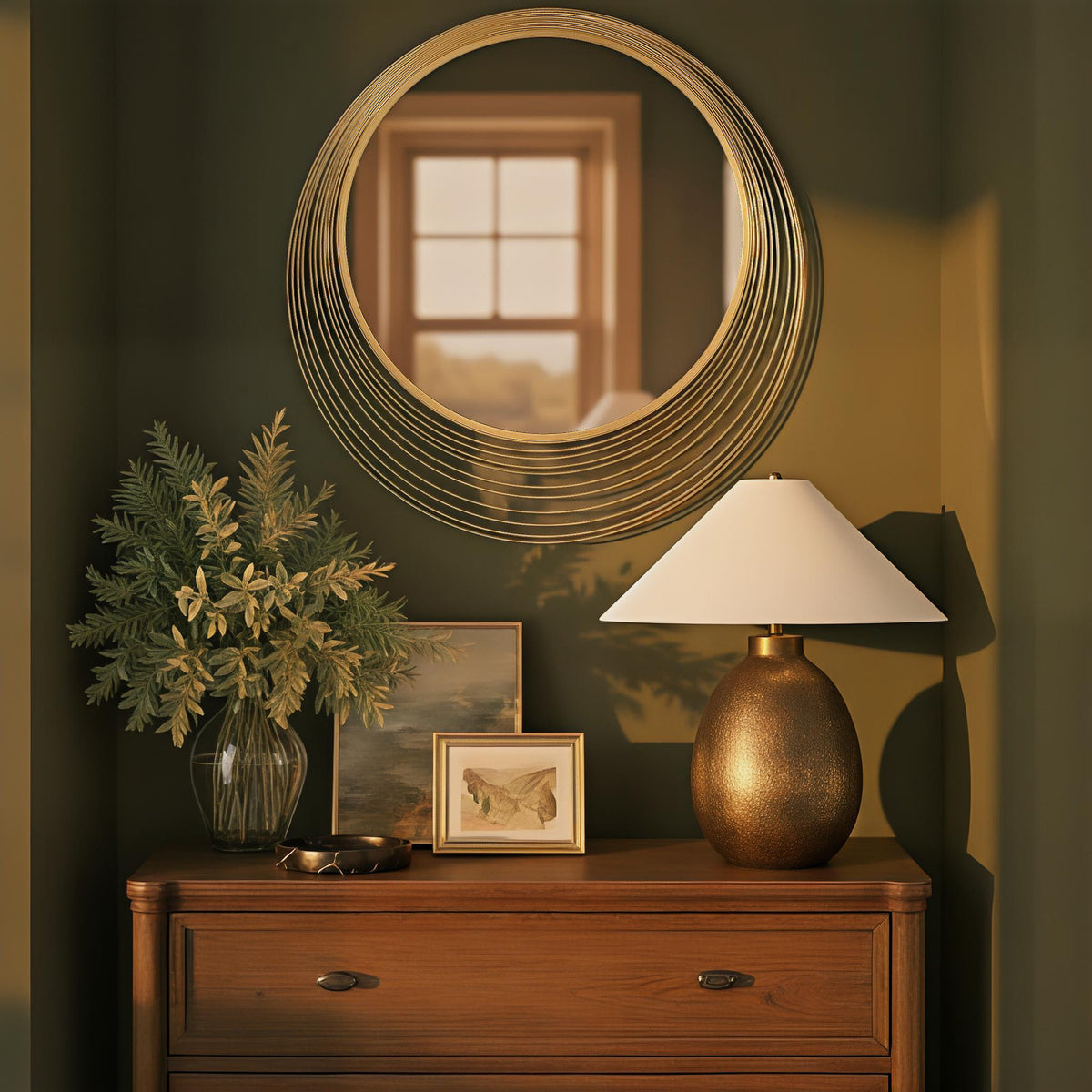 Crystorama Cecile 34.75" Mirror - lifestyle
