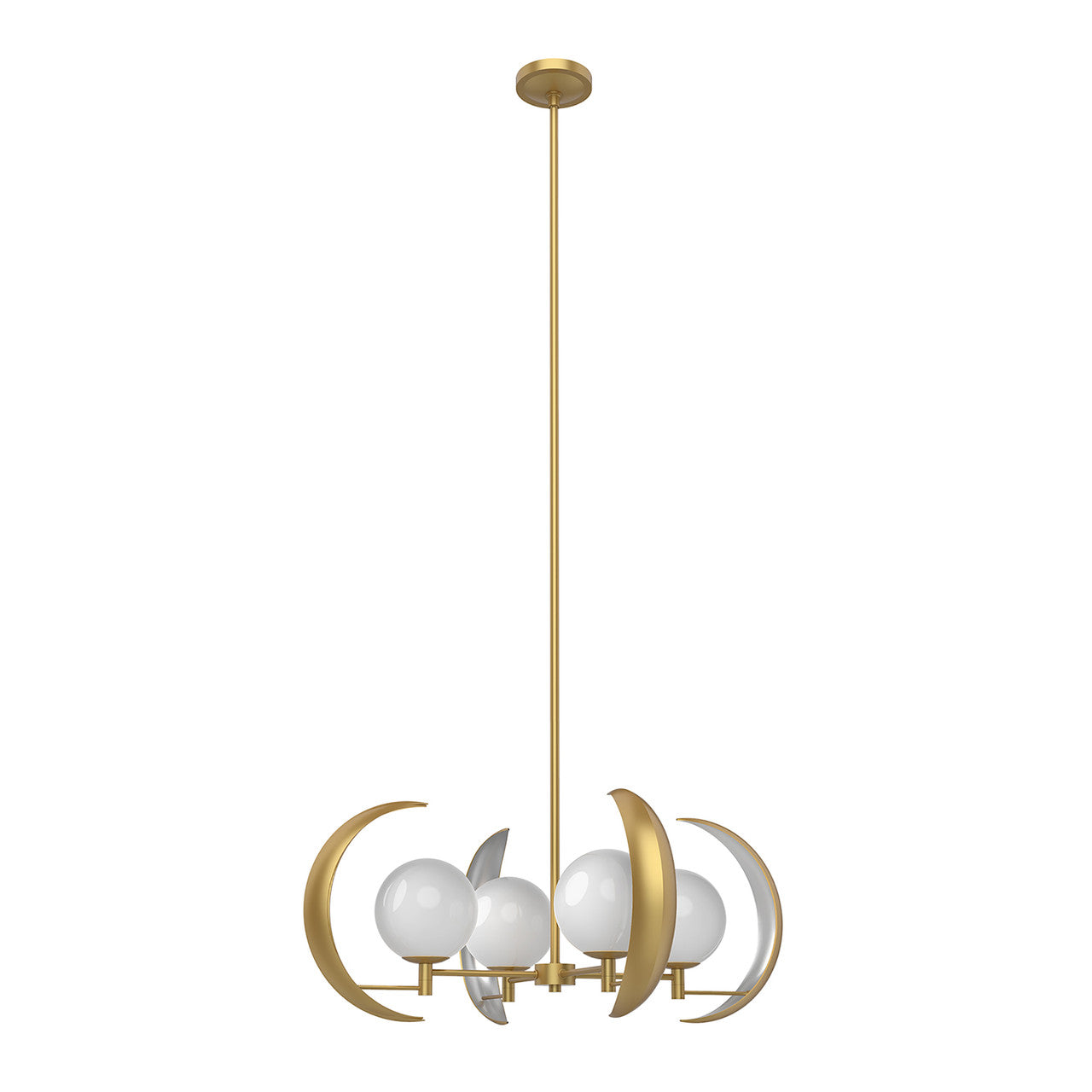 Celeste Chandelier, 4-Light, Vintage Brass, 30"D CH351204VB