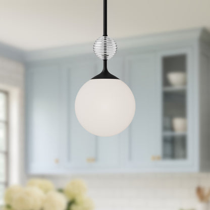 Celia 8" Opal Glass Pendant