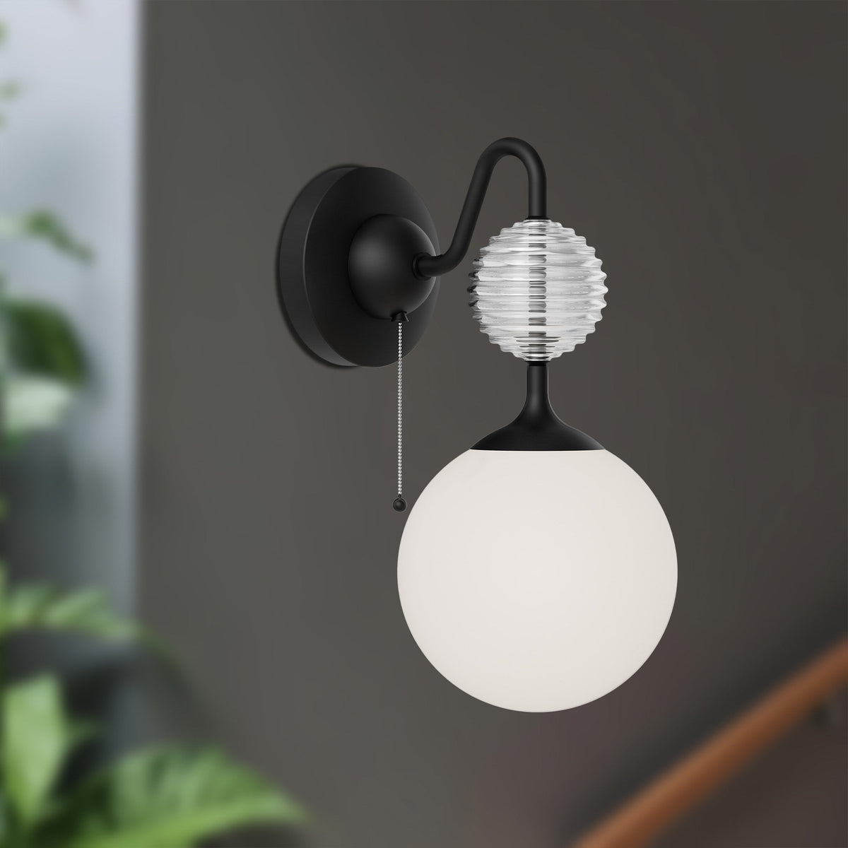Celia 6" Opal Glass Wall/Vanity Light