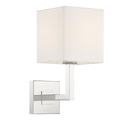 Crystorama Chatham Wall Sconce Polished Nickel