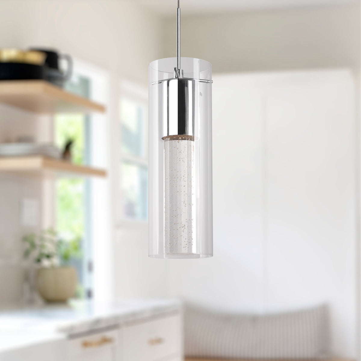 Champagne 4" Pendant - Chrome