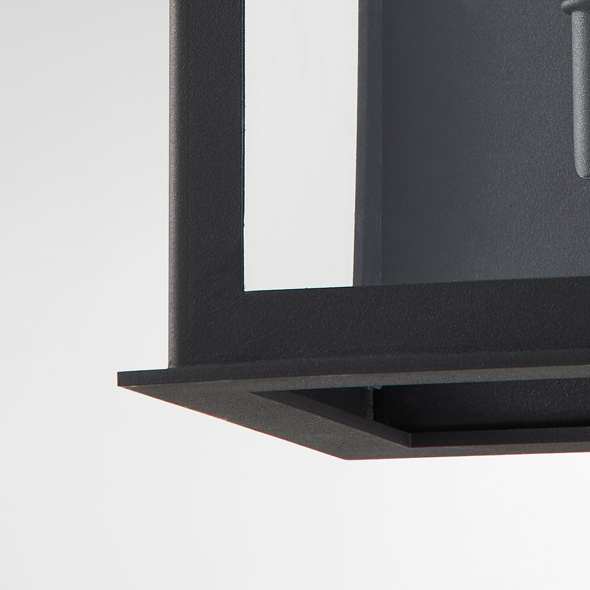 Troy Chauncey Outdoor Wall Sconce Textured Black Detail 1