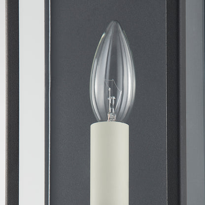 Troy Chauncey Outdoor Wall Sconce Textured Black Detail 2