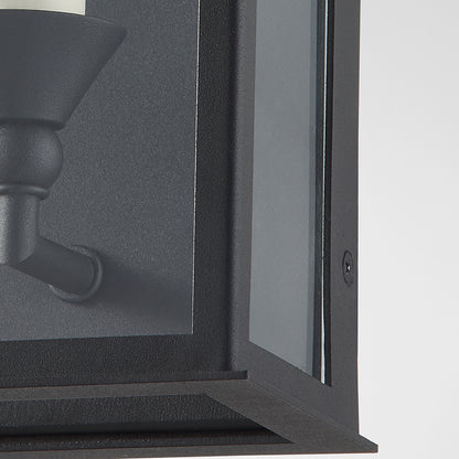 Troy Chauncey Outdoor Wall Sconce Textured Black Detail 1