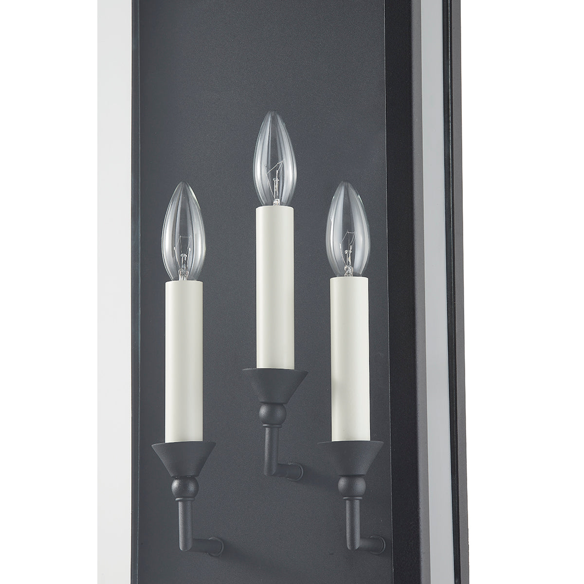 Troy Chauncey Outdoor Wall Sconce Textured Black Detail 1