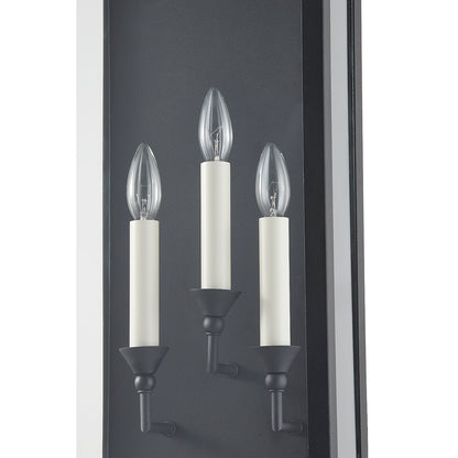 Troy Chauncey Outdoor Wall Sconce Textured Black Detail 1