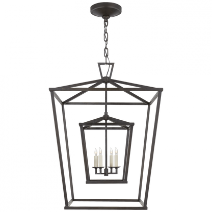 Visual Comfort Signature Darlana Lantern Pendant Aged Iron