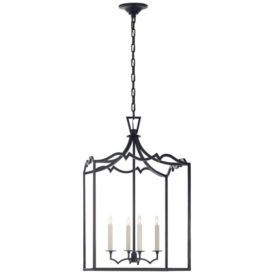 Visual Comfort Signature Darlana Lantern Pendant Aged Iron