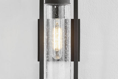 Troy Chester Outdoor Wall Sconce Textured Black Detail 1
